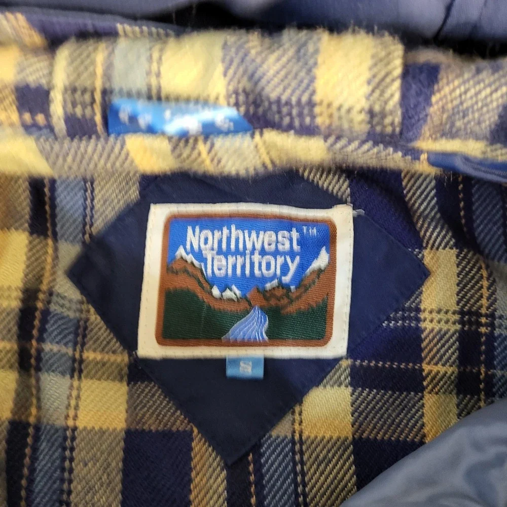 Vintage Sz S Northwest Territory 3 in 1 Jacket Flannel Lined + Vest Hood Navy
